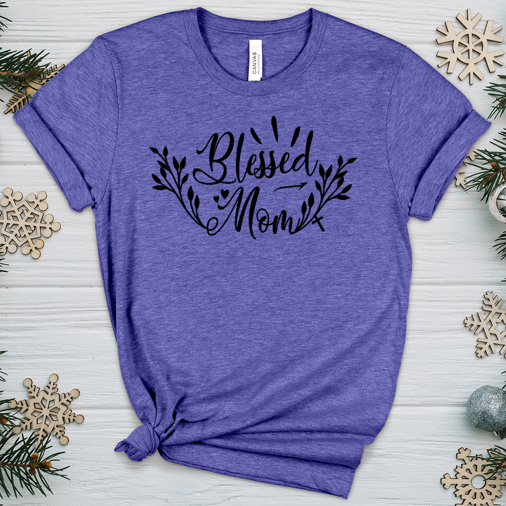 Blessed Mom Heathered Tee