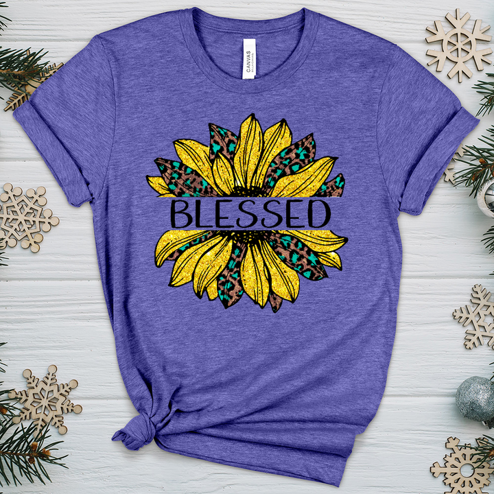 Blessed Sunflower V4 Heathered Tee