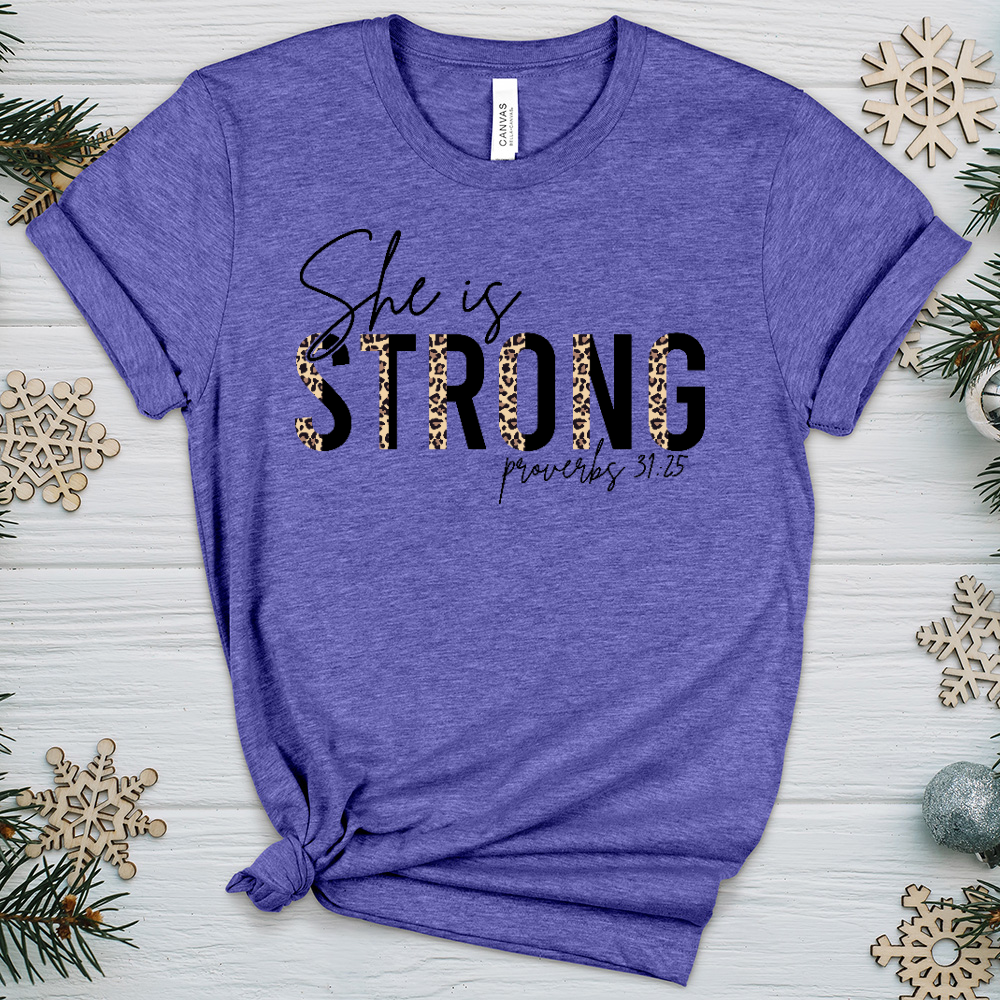 She is Strong Heathered Tee