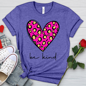 Be Kind Heart Heathered Tee