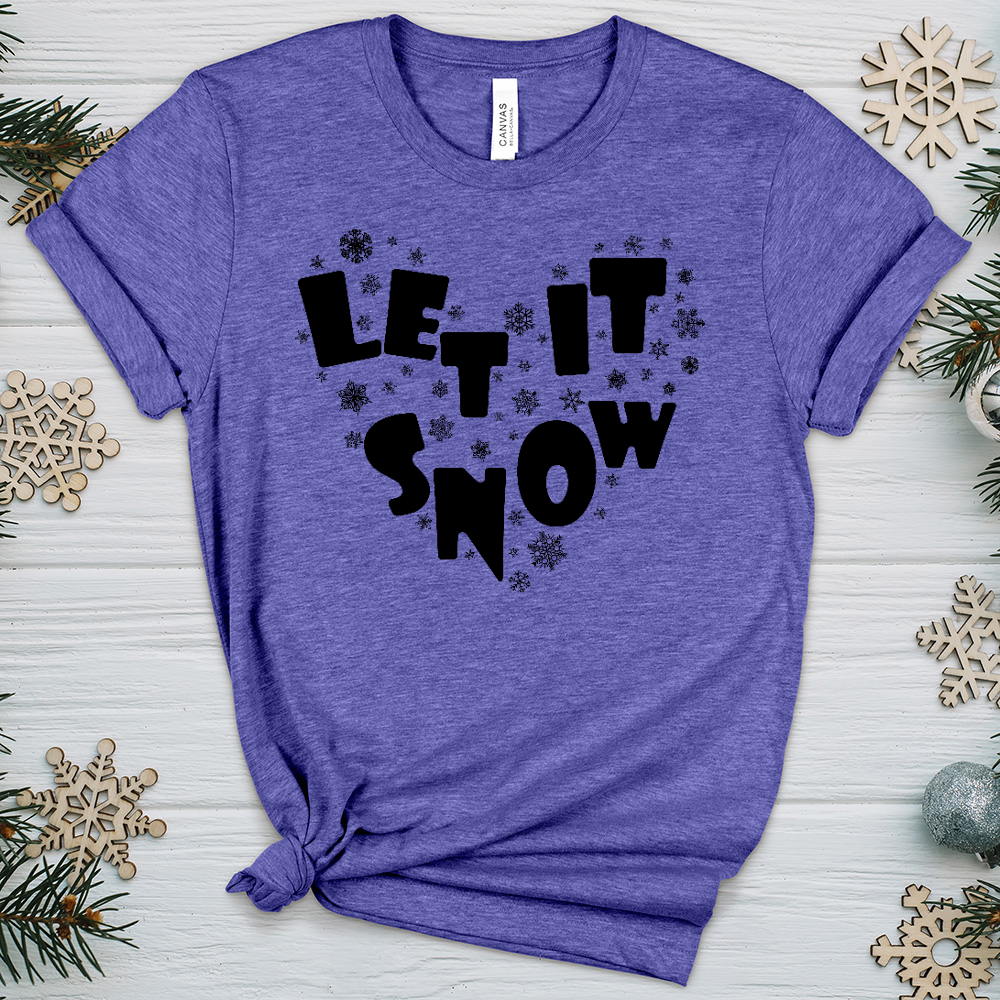 Let It Snow Heathered Tee