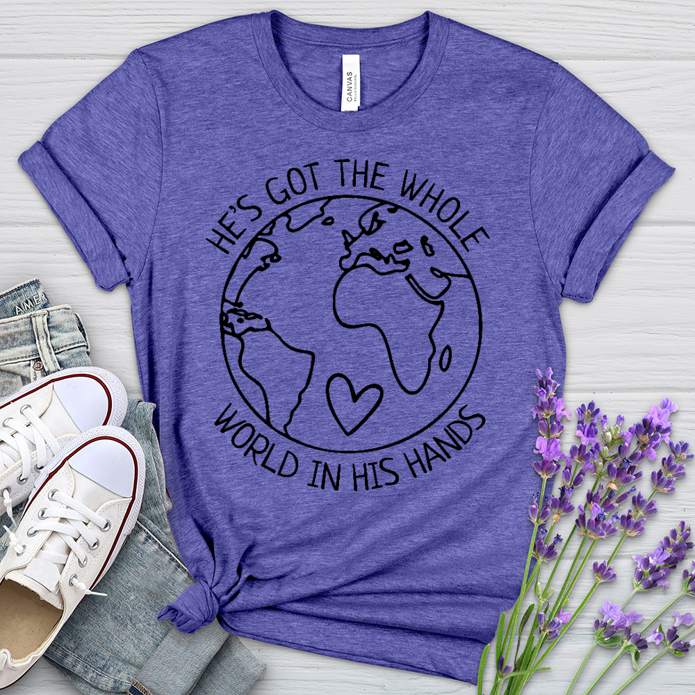 The Whole World Heathered Tee