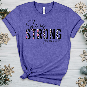 She is Strong 08 Heathered Tee