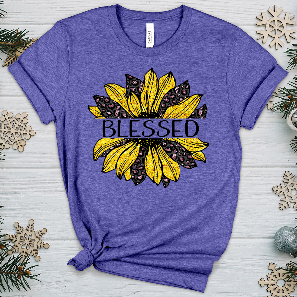 Blessed Sunflower V3 Heathered Tee