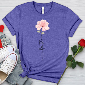 Faith Pink Rose Heathered Tee