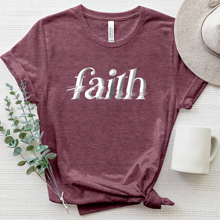 Faith Brushstroke Heathered Tee