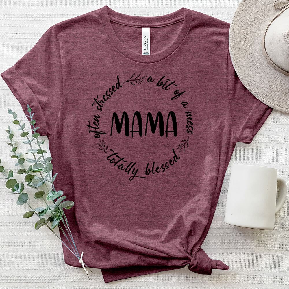 Mama Is Circle Heathered Tee