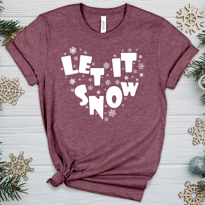 Let It Snow Heathered Tee