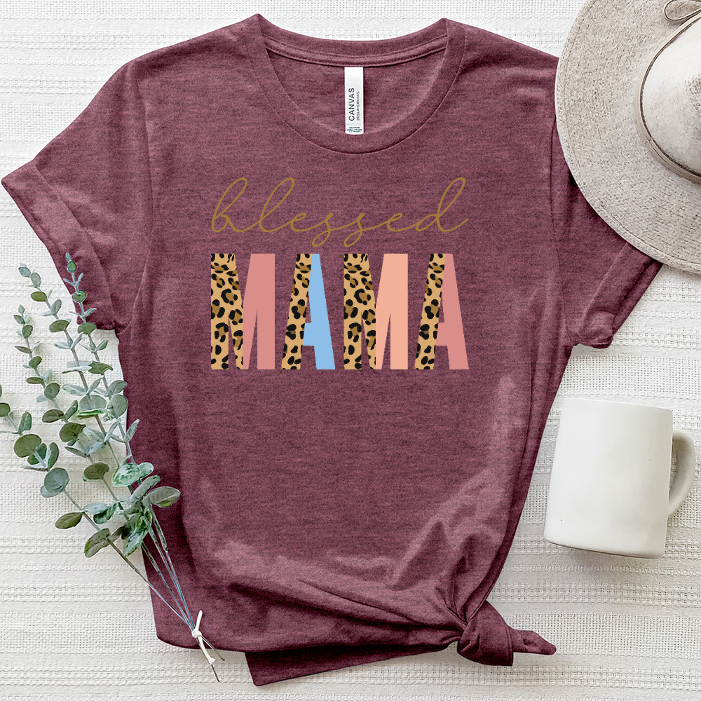 Blessed Mama Heathered Tee