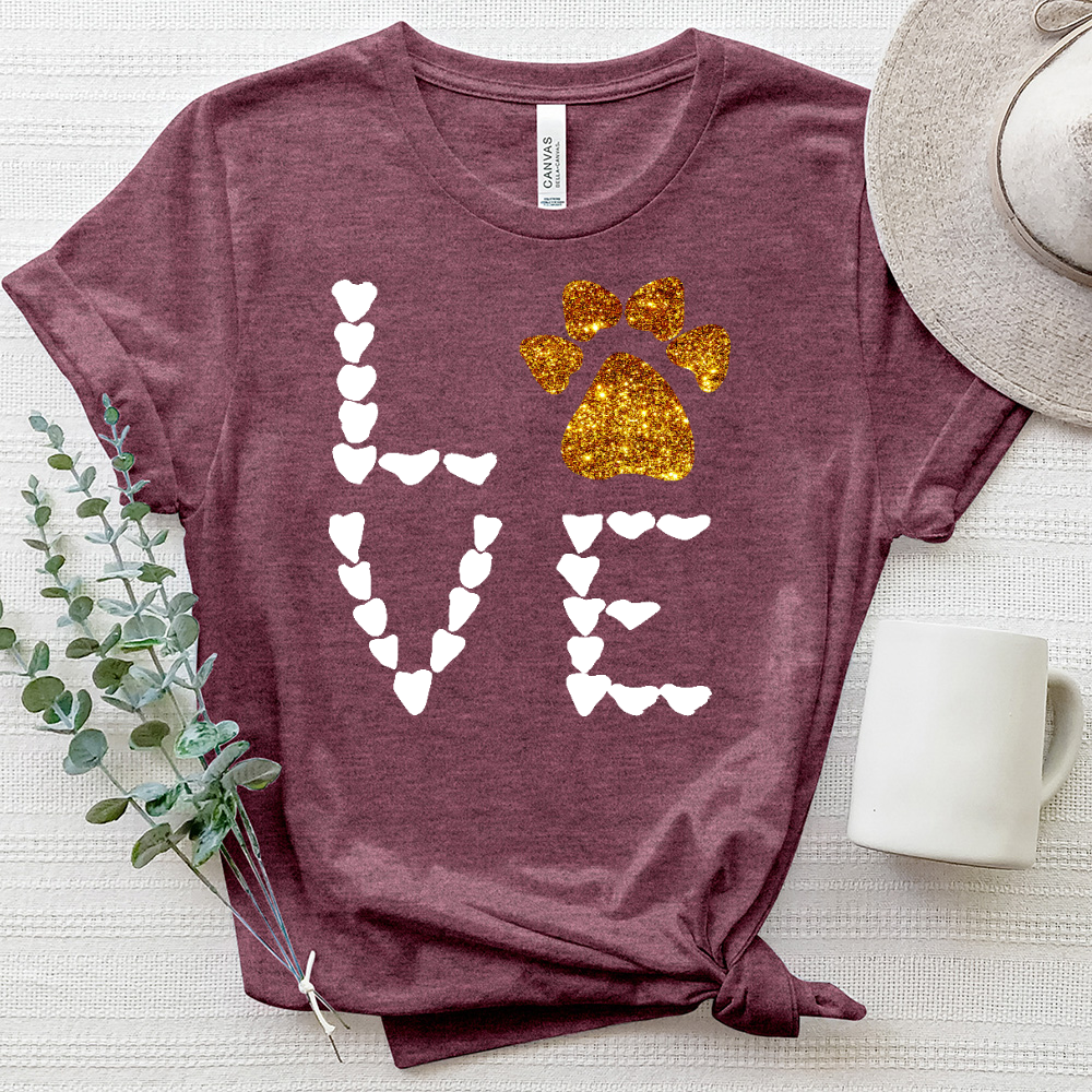 Love Hearts Heathered Tee