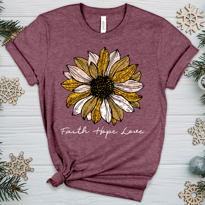 Faith Hope Love Sunflower V3