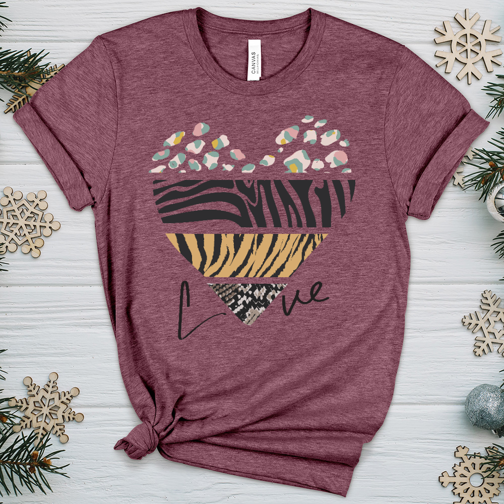 Love Is Wild 9 Heathered Tee