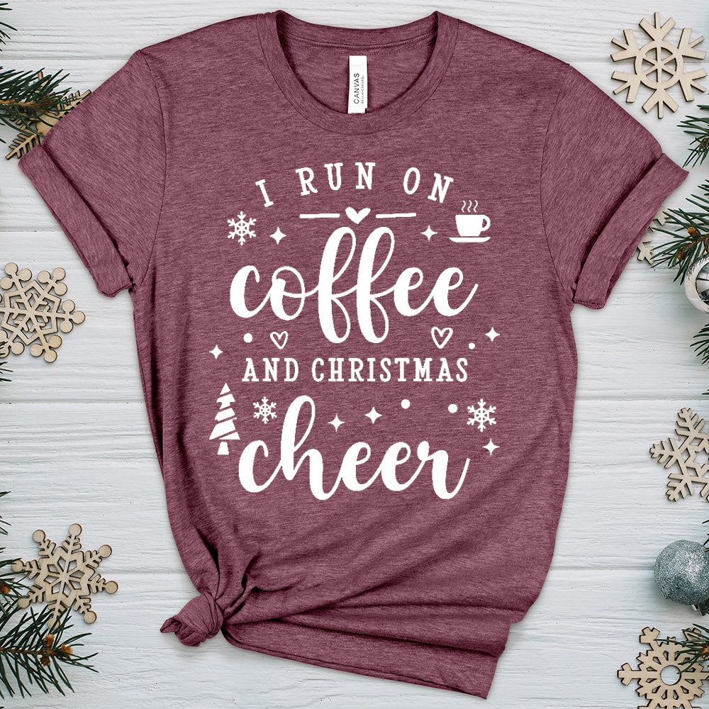 Christmas Coffee Heathered Tee