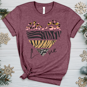 Love Is Wild 6 Heathered Tee