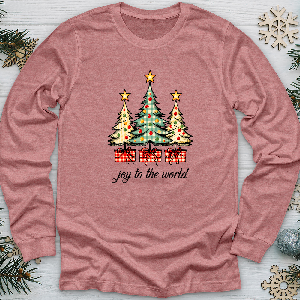 Joy To The World Christmas Presents Long Sleeve Tee