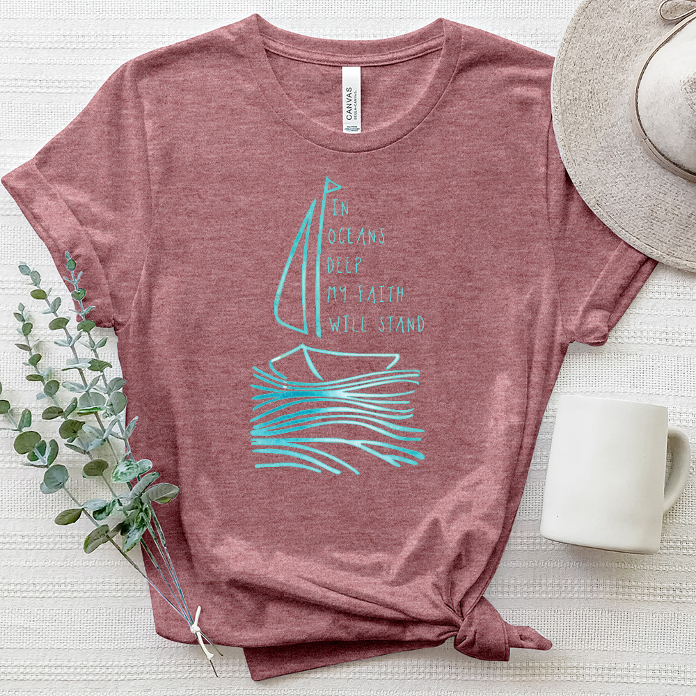 In Oceans Deep Heathered Tee