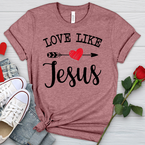 Love Like Jesus Heathered Tee