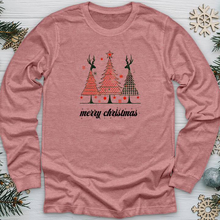 Merry Christmas Christmas Reindeer Long Sleeve Tee