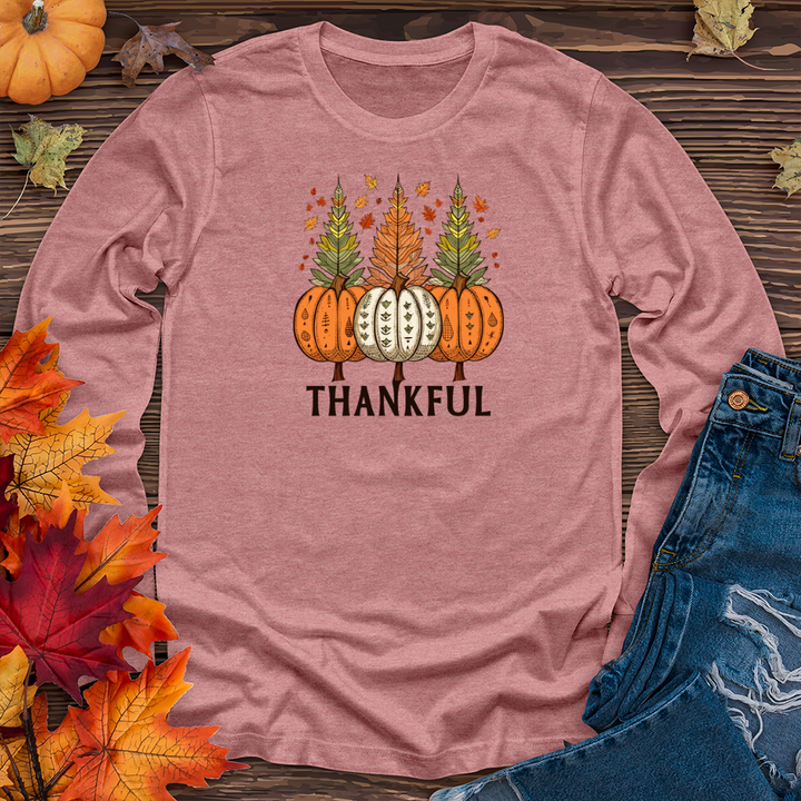 Vintage Harvest Trio Pine Trees Long Sleeve Tee