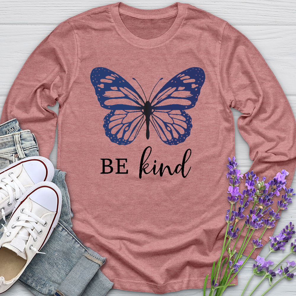 Be Kind Butterfly Long Sleeve Tee