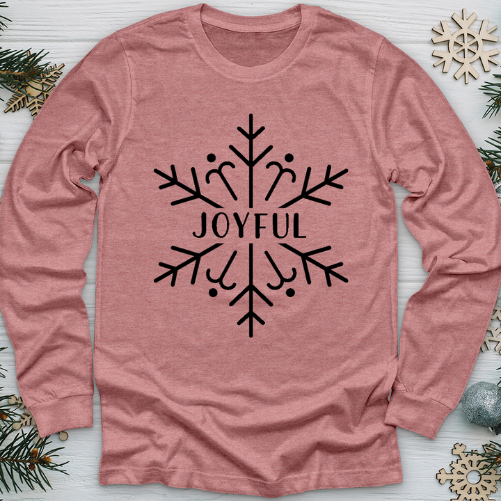 Joyful Snowflake Long Sleeve Tee