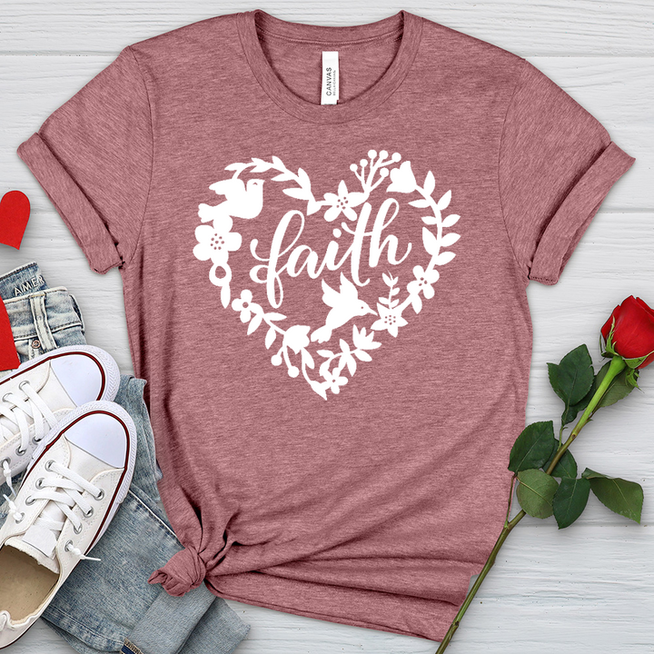 Faith Dove Heathered Tee