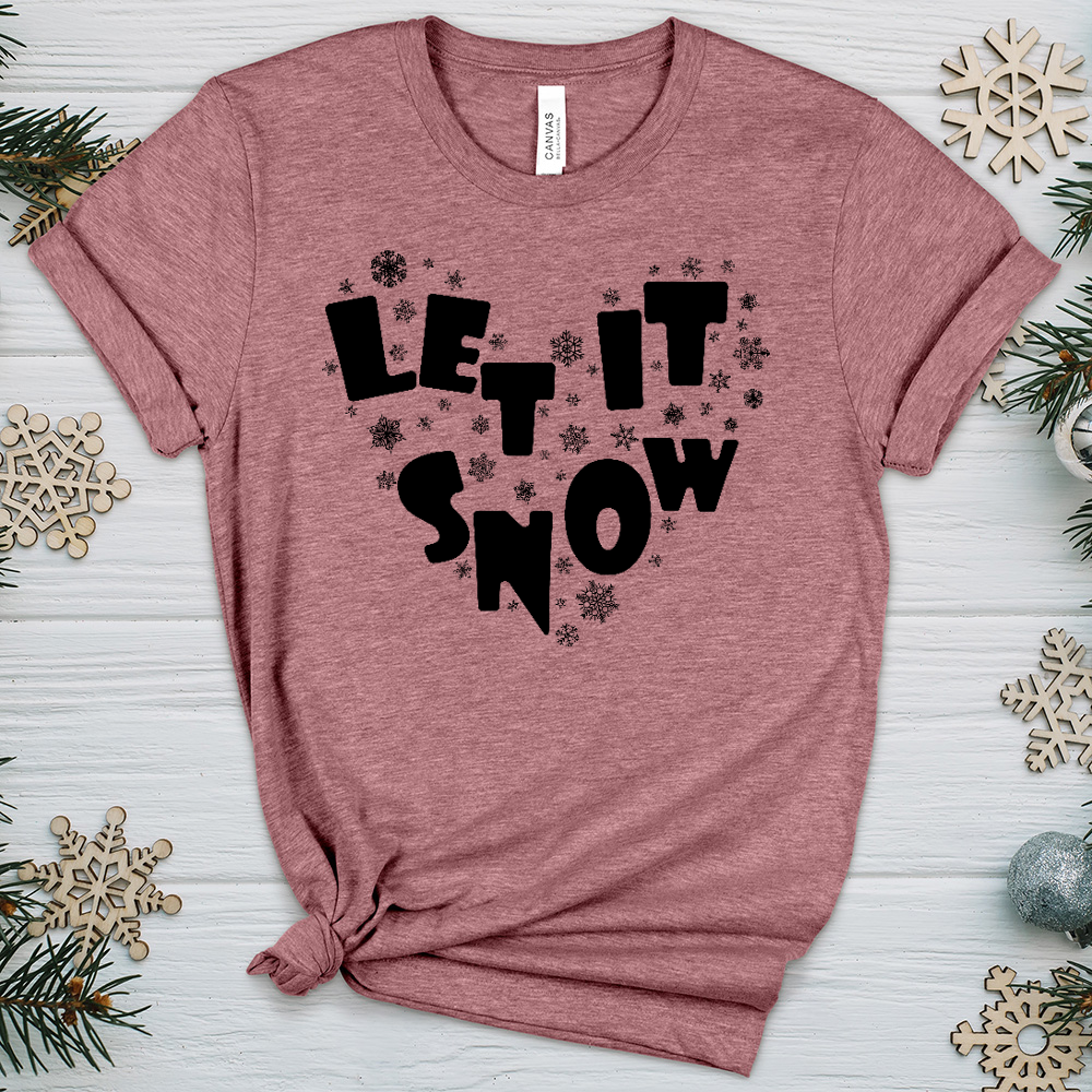 Let It Snow Heathered Tee