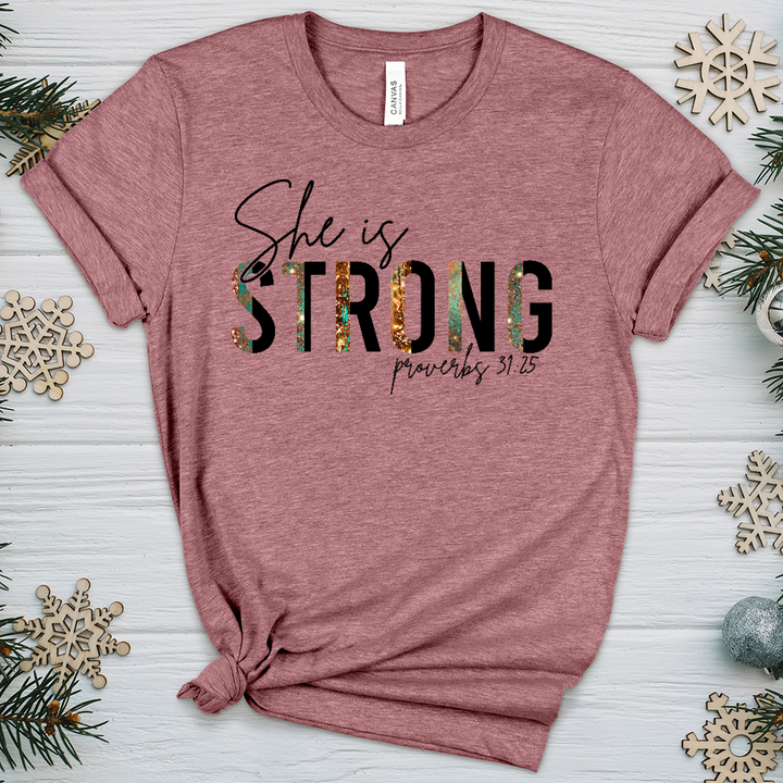 She is Strong 03 Heathered Tee