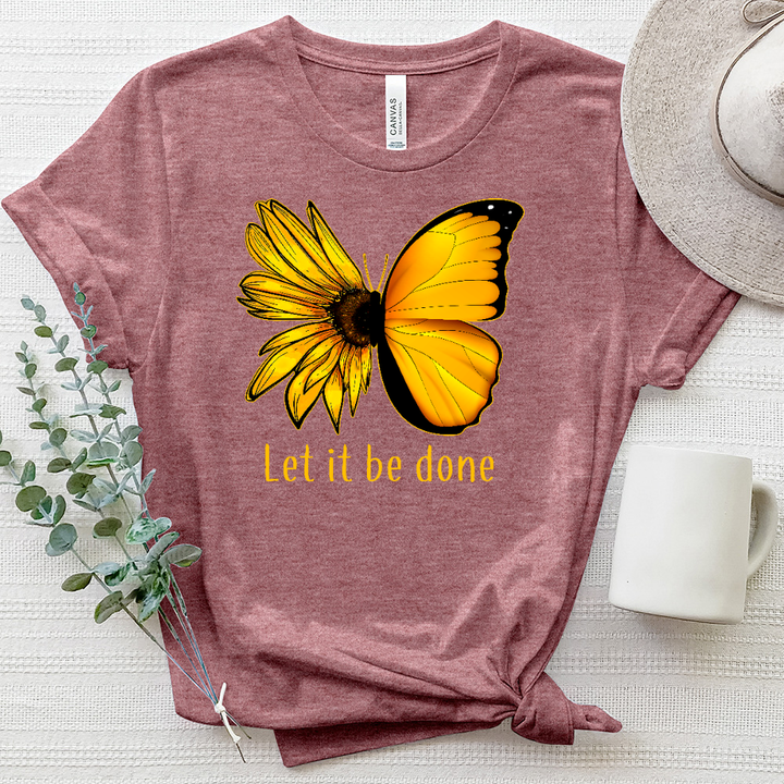 Let it be Done Butterflower Heathered Tee