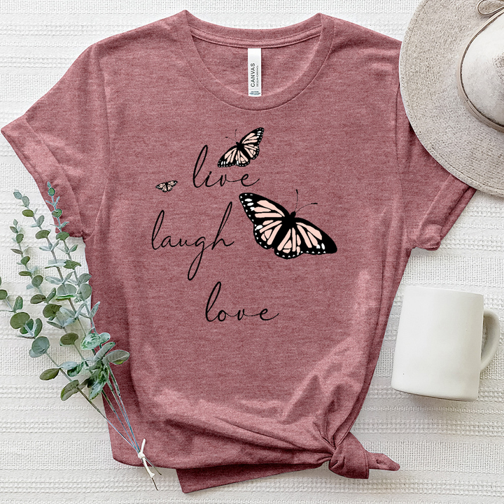 Live Laugh Lovin It Heathered Tee