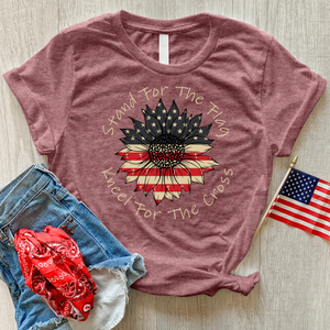 Stand For The Flag Heathered Tee