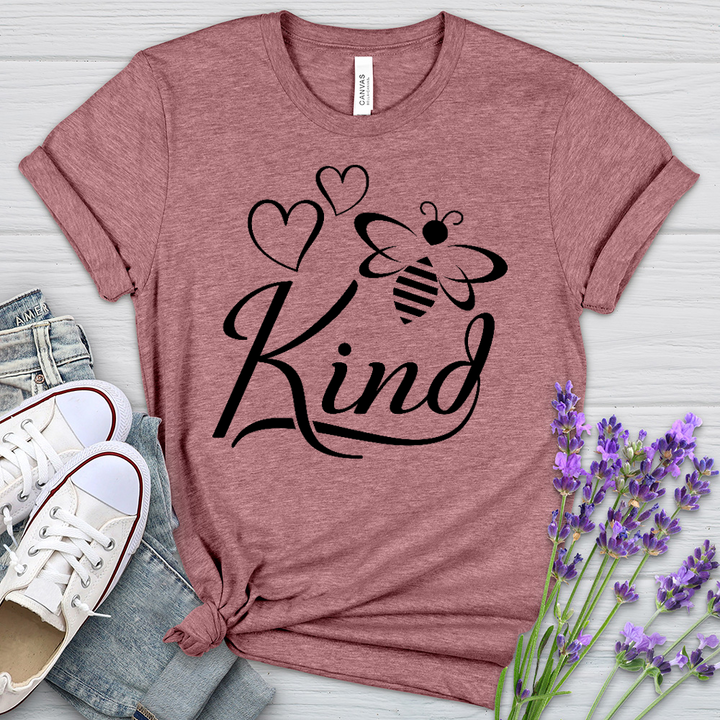 Bee Kind Honey Bee Heathered Tee