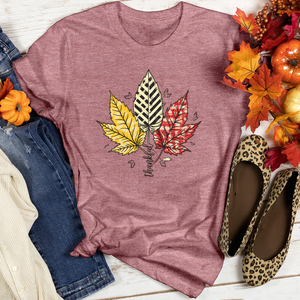 Vintage Harvest Leaf Ensemble Heathered Tee