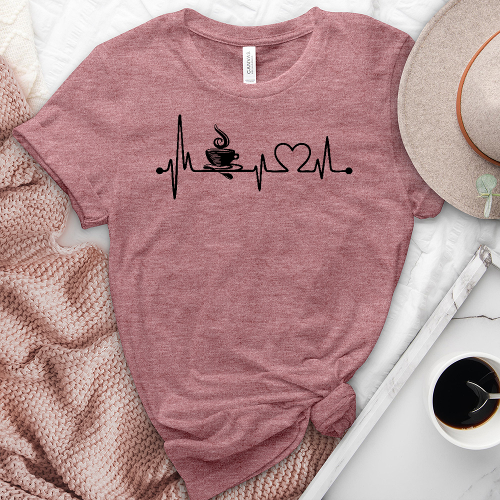 Coffee And Love Heathered Tee