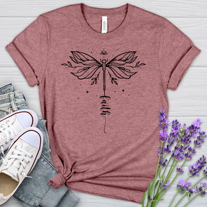 Simple Faith Dragonfly Heathered Tee