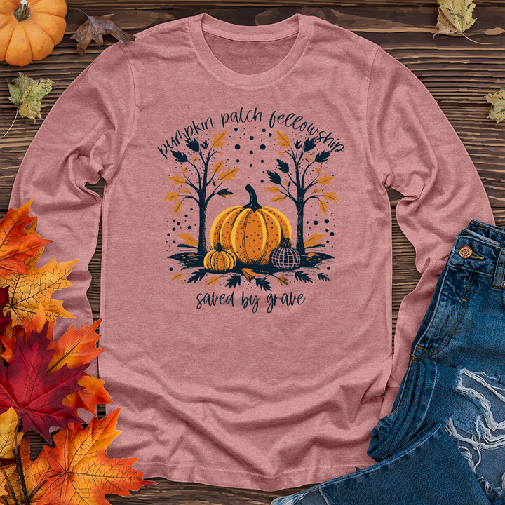 Grow In Grace Pumpkin Patch Long Sleeve Tee