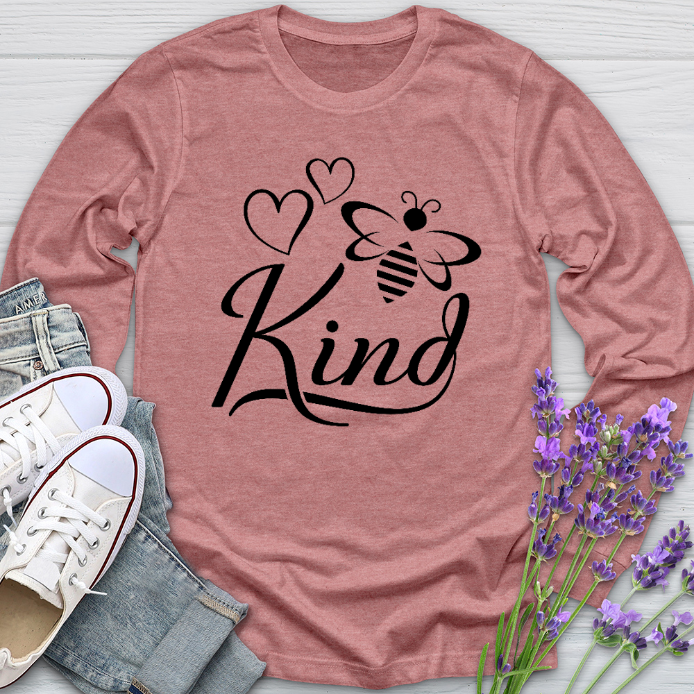 Bee Kind Honey Bee Long Sleeve Tee