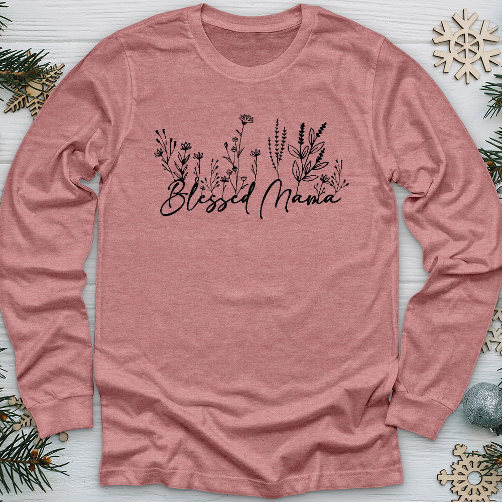 Blessed Mama Long Sleeve Tee