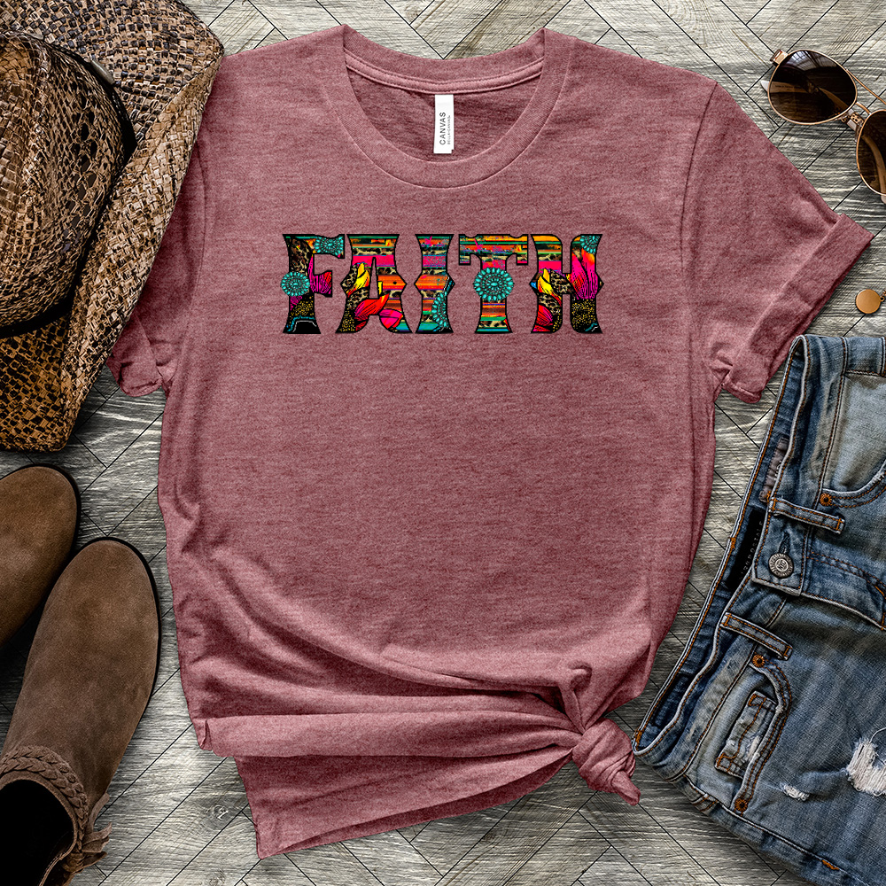 Faith Serape Heathered Tee