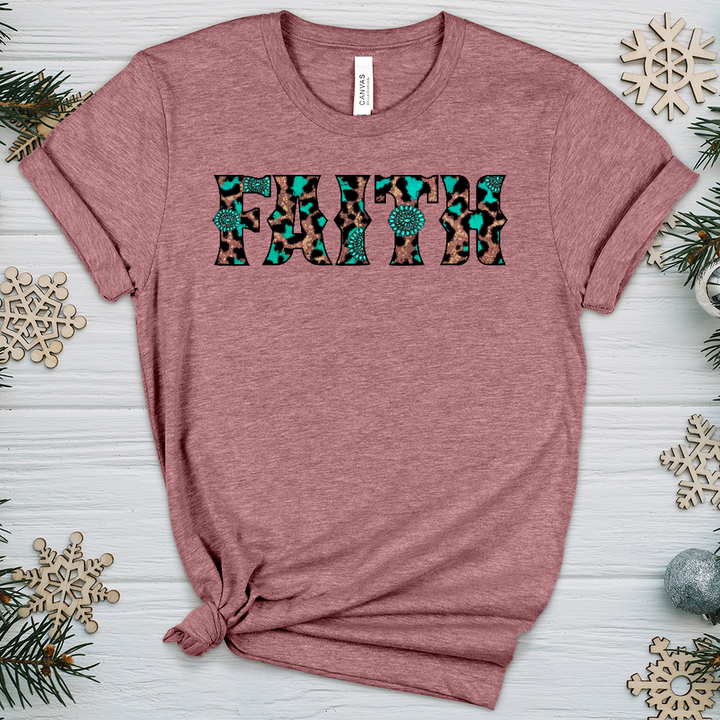 Faith Leopard P3 Heathered Tee