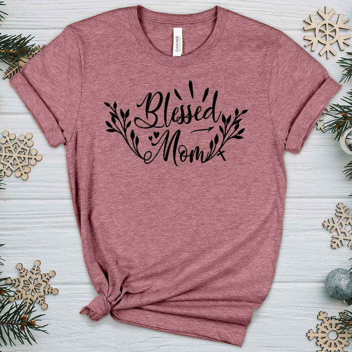 Blessed Mom Heathered Tee