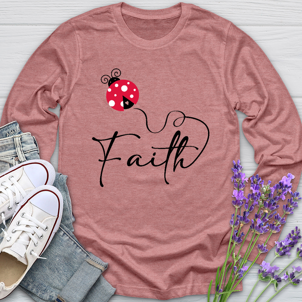 Faith Ladybug Long Sleeve Tee