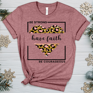 Be Strong Have Faith V6 Heathered Tee