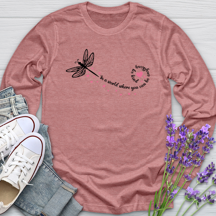 Be Kind Dragonfly Long Sleeve Tee