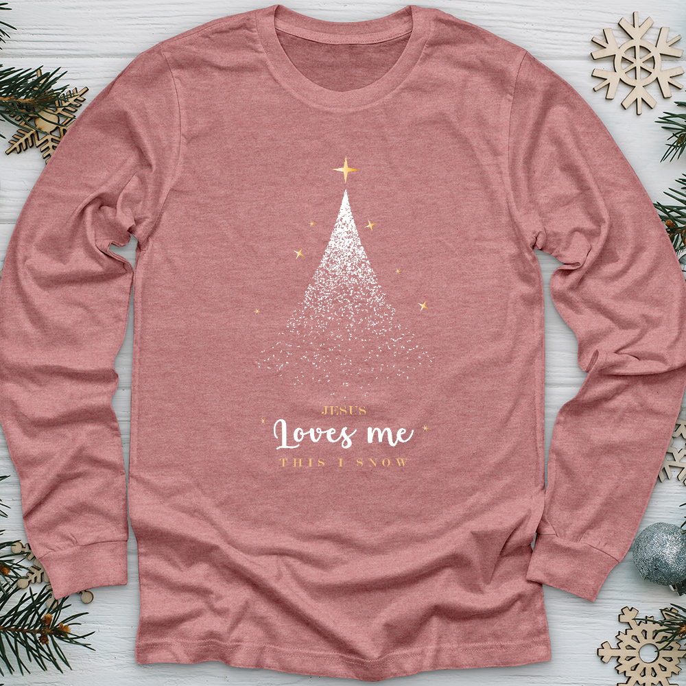 Jesus Loves Me Christmas Long Sleeve Tee