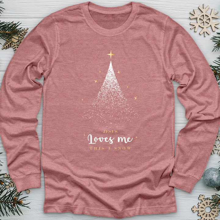 Jesus Loves Me Christmas Long Sleeve Tee