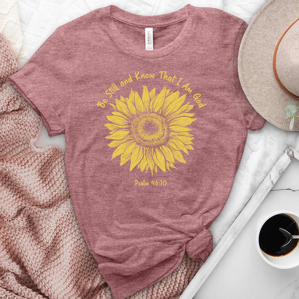 Be Still Sunflower Heathered Tee