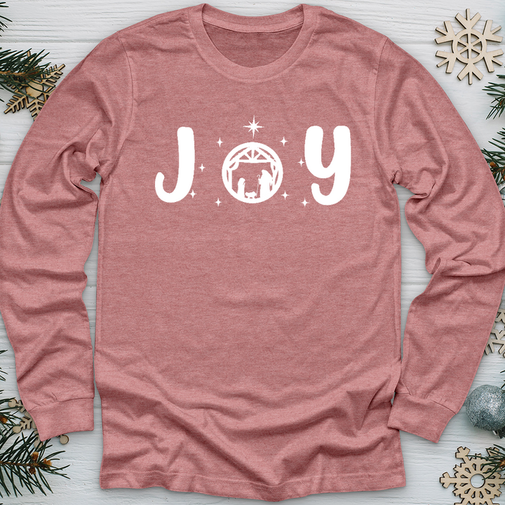 Joy Nativity Long Sleeve Tee