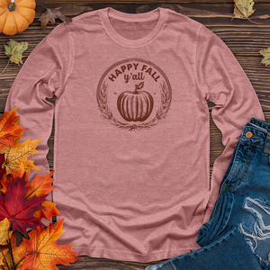 Vintage Wheat Apple Rustic Long Sleeve Tee