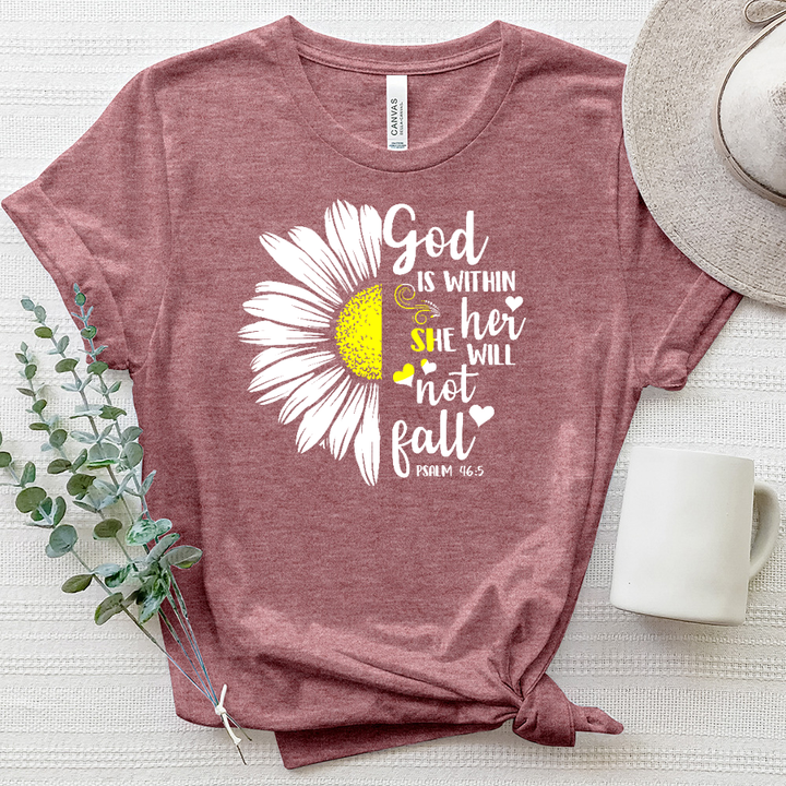 God is Within Heathered Tee